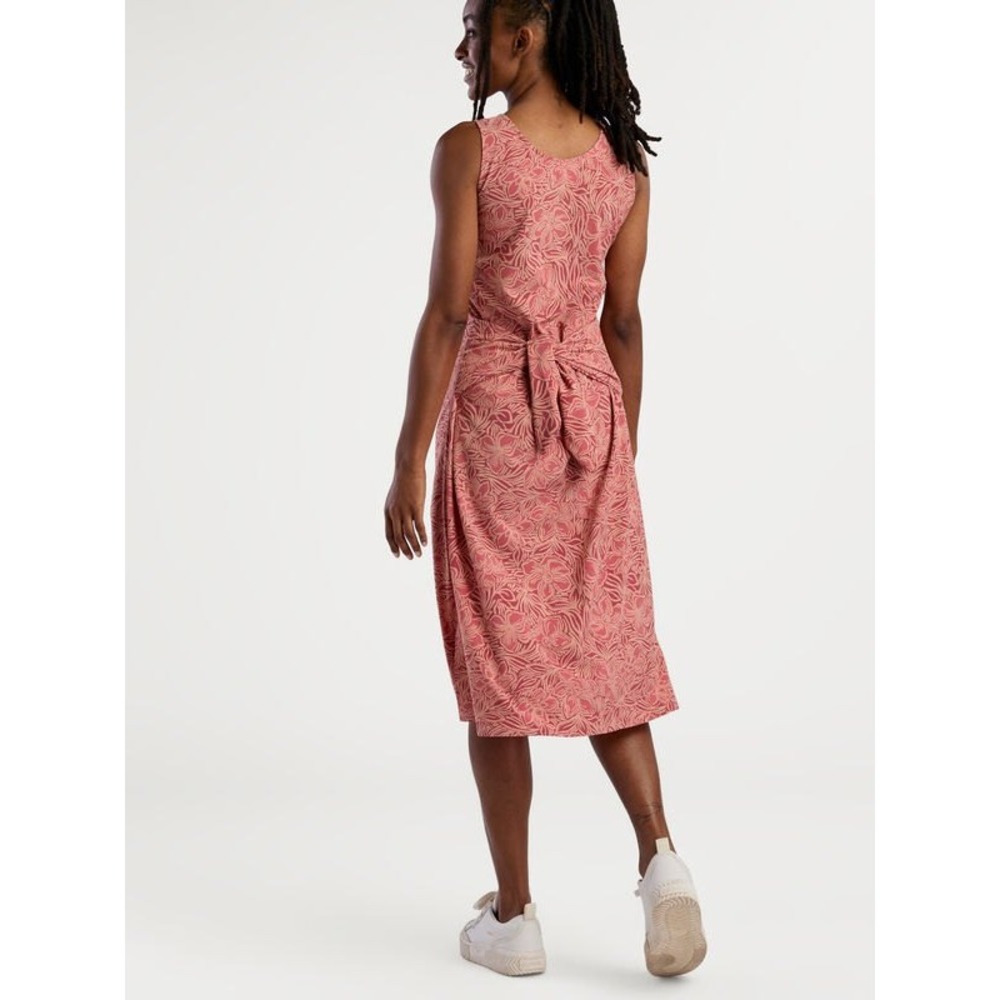 Title Nine Round Trip Midi Dress Medium Floral All Over Print Travel Convertible